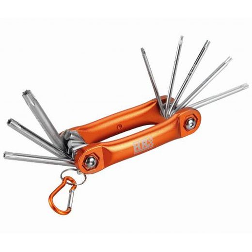 Juego De 8 Llaves Torx Inviolable, En Soporte Montura Metálica ALYCO ORANGE, Referencia 170617