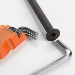 Juego De 9 Llaves Acodadas Hexagonales Allen, Soporte De Plástico ALYCO ORANGE
