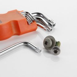 Juego De 9 Llaves Acodadas Torx Inviolable, Soporte De Plástico ALYCO ORANGE, Referencia 170615