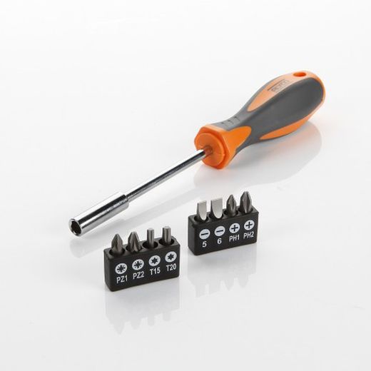 Juego 9 Piezas De Puntas Y Adaptador Magnético ALYCO ORANGE, Referencia 170457