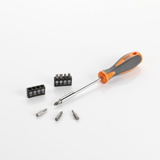 Juego 9 Piezas De Puntas Y Adaptador Magnético ALYCO ORANGE, Referencia 170457