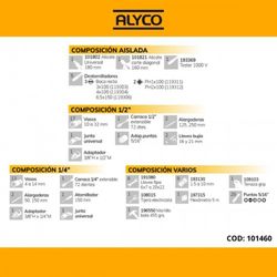 Juego En Estuche Con 98 Herramientas Combinadas Aislados ALYCO, Referencia 101460