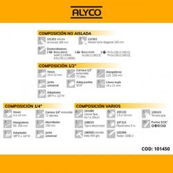 Juego de Herramientas Combinadas de 98 Piezas ALYCO, Referencia 101450