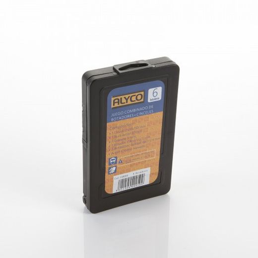 Juego Combinado De 6 Botadores Y Cinceles En Caja Métalica ALYCO. Referencia 140050