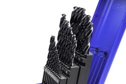 Juego Brocas Mango Cilindrico  De Medidas De 1 A 13 X 0.50 Mm, 25 Brocas, Din338 .Sets 1456