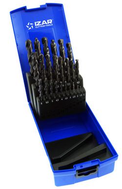 Juego Brocas Mango Cilindrico  De Medidas De 1 A 13 X 0.50 Mm, 25 Brocas, Din338 .Sets 1456