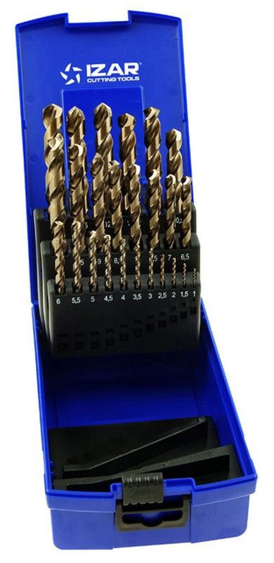 Juego Brocas Mango Cilindrico  De Medidas De 1 A 13 X 0.50 Mm, 25 Brocas, Din338 .Sets 1456