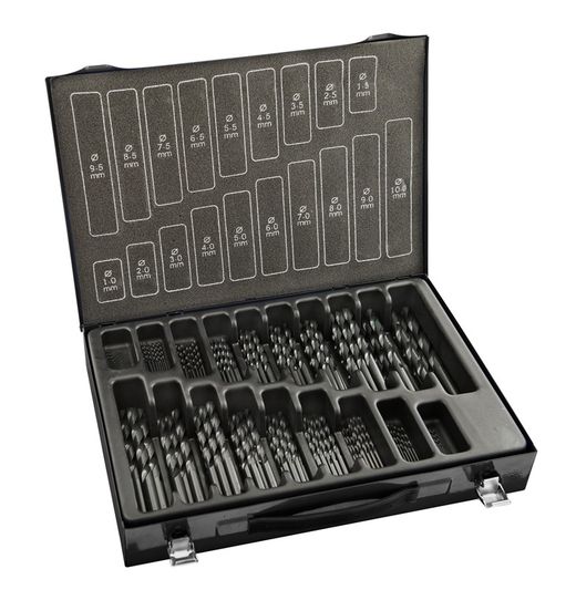 Maletin Con Surtido De Brocas Laminadas 170 Unidades , Ref1499