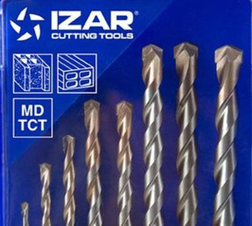 Juego 8 Brocas de Widia Para Hormigon/Pared con Punta De Metal Duro, Profesional, Medidas 3-4-5-6-7-8-9-10 Mm, Referencia 1487