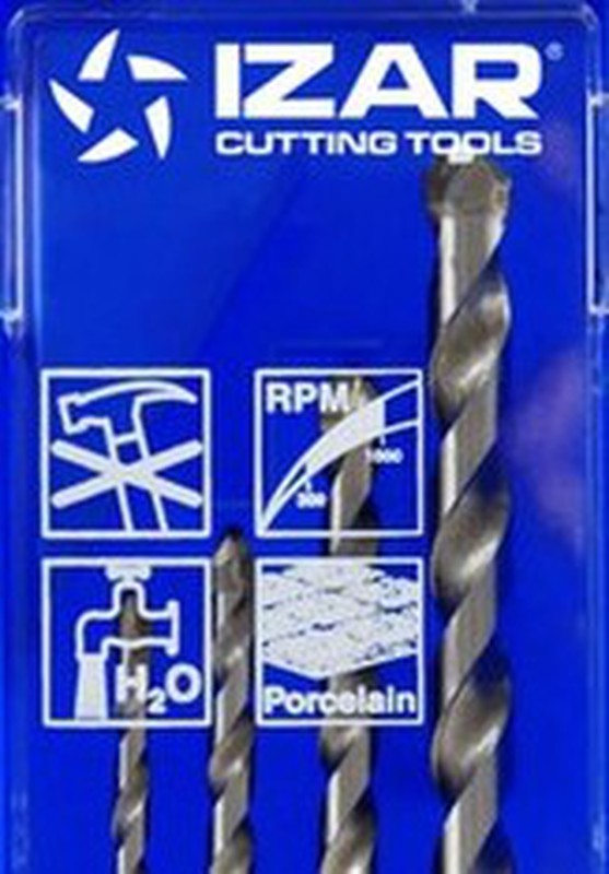 Izar Cutting Tools  1487 Juego Brocas Pared Profesional. 8 unidades