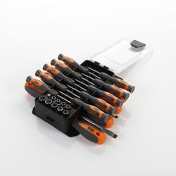 Juego Combinado De Destornilladores, Vasos Y Puntas 44 Piezas En Estuche Plástico ALYCO ORANGE, Referencia 170465
