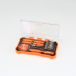 Juego de 19 piezas para reparación de aparatos electrónicos y móviles ALYCO ORANGE. Referencia 171239