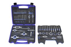 Juego de Machos y Cojinetes de Roscar a Mano, Rosca Metrica de M-3 a M-12, Referencia 3406
