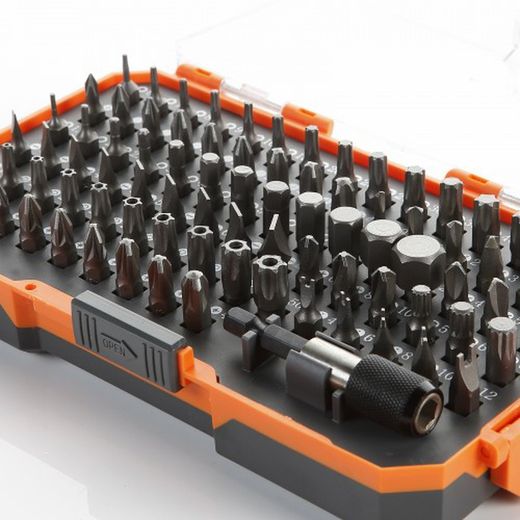 Juego De 85 Puntas De Atornillar De 1/4" En Caja De Plástico ALYCO ORANGE, Referencia 170492