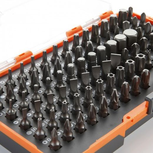 Juego De 85 Puntas De Atornillar De 1/4" En Caja De Plástico ALYCO ORANGE, Referencia 170492