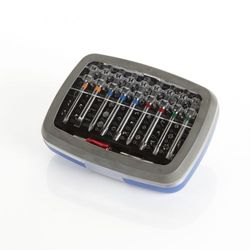 Juego De Puntas Y Adaptadores, 71 Piezas De Puntas De 1/4" Con 12 Huellas Diferentes En Caja De Plastico, Referencia 193730