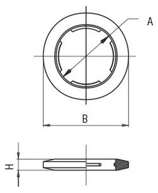 Junta Estanqueidad Dentada En Nylon Para Racor Neumático, de M3 a 1", Referencia 1610