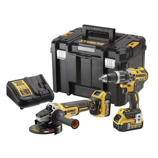 Kit taladro DEWALT DCD796 + amoladora DEWALT DCG405 Gran rendimiento. Ref. 5596X2080