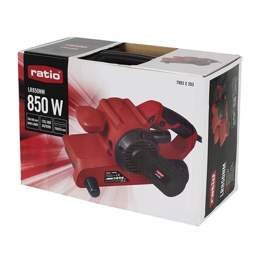Lijadora de banda RATIO LR850NM Potente motor de 850 W. Ref. 7993X203