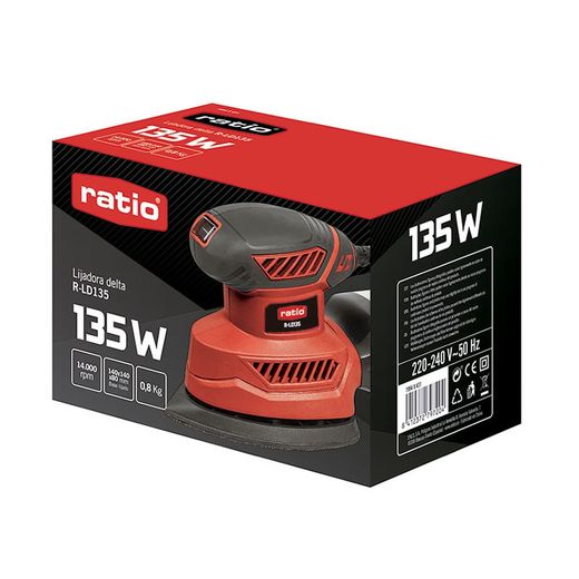 Lijadora delta RATIO R-LD135 Compacta y muy ligera. Ref. 7994X431