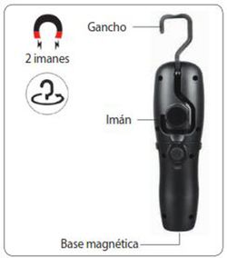 Linterna 3w Cob Recargable Ip20