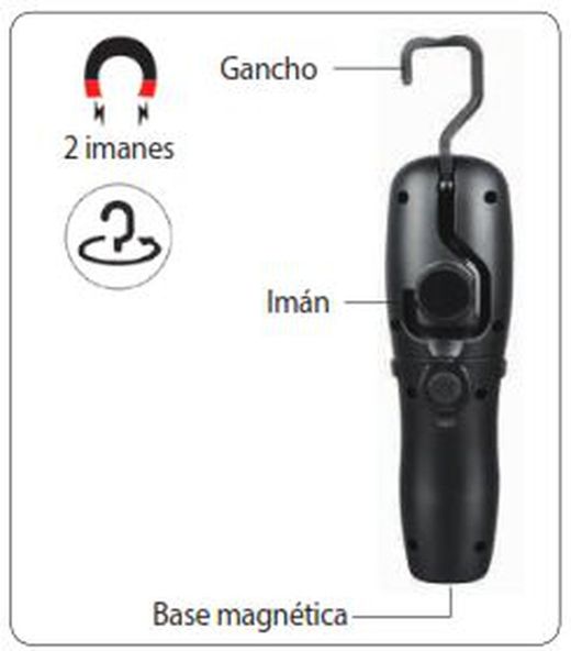 Linterna 3w Cob Recargable Ip20