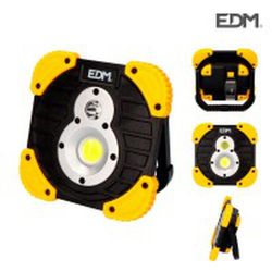 Linterna Foco Recargable Led Xl 750 Lumen Edm Con Funcion Power Bank Led Principal 750 Lumen Ipx6 Led Secundario 250 Lumen Bateria 18650 2200mah Con Cable Usb Cree Xpg 5w Cob Led 10w 14x14cm 5h/2h