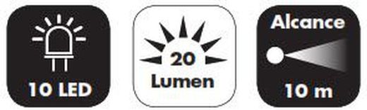 Linterna Frontal De Cabeza De 10 Led