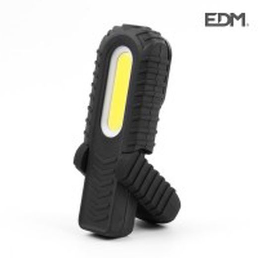 Linterna Led Luz Frontal Dos Potencias,Luz Superior, Indicador Bateria.Recargable.300lumens Frontal, 90 Lumens Superior Edm