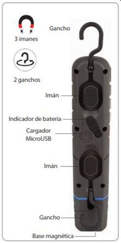 Linterna Bifocal Recargable Cob Alyco