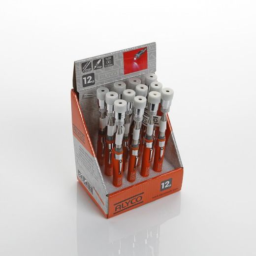 Mango Extensible Magnético Con Luz 1 Led ALYCO ORANGE De 195-805 Milimetros, Referencia 170960