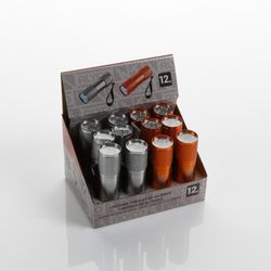 Linterna Tubular De Bolsillo Aluminio 9 Led ALYCO ORANGE, Referencia 170955