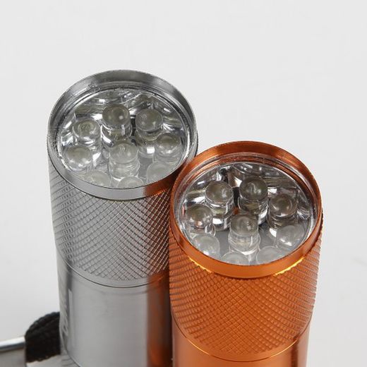 Linterna Tubular De Bolsillo Aluminio 9 Led ALYCO ORANGE, Referencia 170955