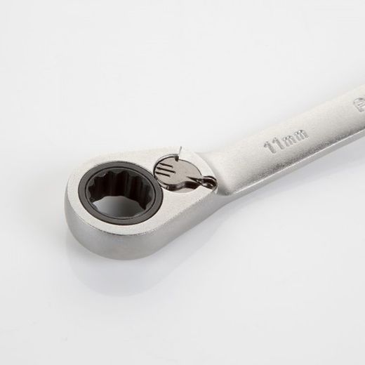 Llave De Doble Estrella Acodada Con Carraca Reversible ALYCO, Referencia 191600 De 8-9 A Referencia 191625 De 17-19