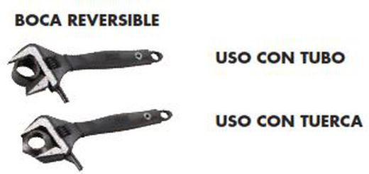 Llave Ajustable Reversible Para Tubo