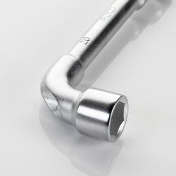 Llave De Pipa 2 Bocas Abiertas 6X6 Caras Hexagonales ALYCO.