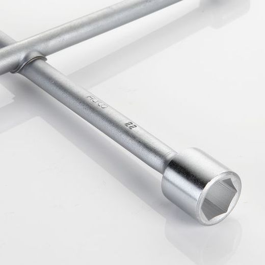 Llave En Cruz Soldada Para Ruedas Con Bocas De 17-19-22 Milimetros + 1/2" ALYCO, Referencia 191498
