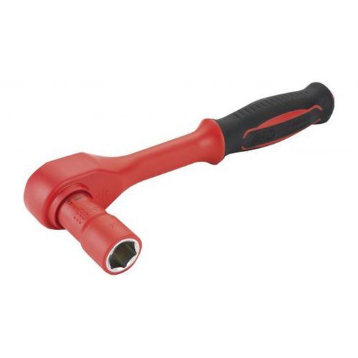Llave de vaso aislada con boca hexagonal, para aprietes con carracas de cuadradillo 1/2” Alyco, Referencia 190308 a 190332
