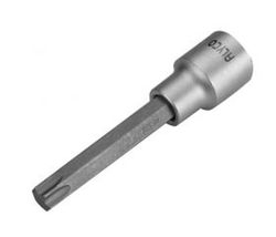 Llave de vaso de cuadradillo de 1/2" con punta de atornillar serie larga de Allen , Torx, Xzn y Ribe.