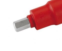Llave De Vaso Aislada Con Punta Hexagonal Con Cuadradillo de 1/2" ALYCO, Referencia 190354 a 190360