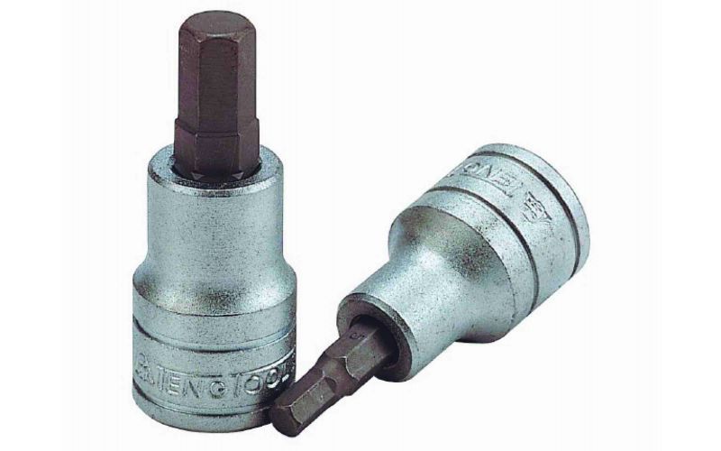 Llave De Vaso Con Punta Hexagonal Allen De Cuadradillo De 1/2", De 5 A 19 Milimetros