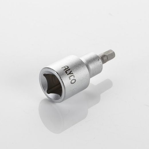 Llave De Vaso Con Punta Hexagonal Allen De Cuadradillo De 1/2", De 5 A 19 Milimetros
