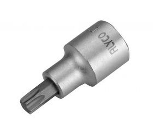 Llave de vaso de cuadradillo de 1/2" con punta de atornillar embutida de allen, torx, Xzn y Ribe