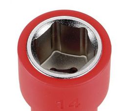 Llave Vaso 1/4" Hexagonal Larga 13 Mm. Perfil De 6 Caras