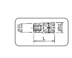 Llaves De Vaso Torx Hembra (Tipo E) De 1/4" ALYCO