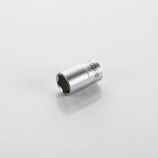 Llave de vaso de cuadradillo de 3/8" con boca de perfil hexagonal en medida de milimetros ALYCO, Referencia 192208 a 192222