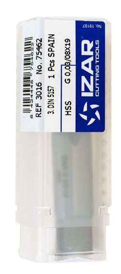 Macho De Mano Unico 3º Rosca Gas De Acabado, Gas-Bsp Cilindrica, Referencia 3016