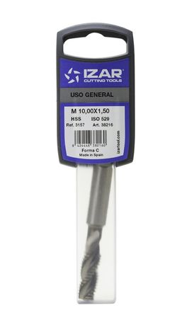 Macho De Maquina Norma ISO, Rosca Metrica de Ranura Helicoidal, Mango Reforzado, Hss, Referencia 3157