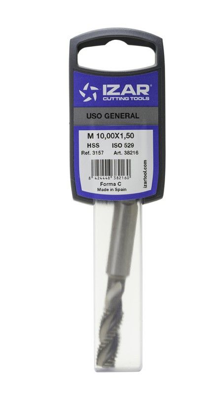 Macho De Maquina Norma ISO, Rosca Metrica de Ranura Helicoidal, Mango Reforzado, Hss, Referencia 3157