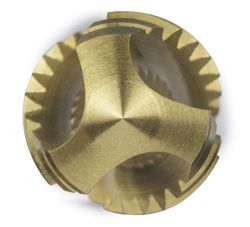 Macho de Maquina Rosca Metrica Ranura Helicoidal Multifuncion Hsse con recubrimeinto Tin, Referencia 3260